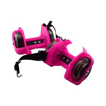 Кольца на каблуке Туфли на колесиках со светящейся подсветкой Кольца на каблуке Роллер розового цвета