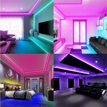 1м COB RGBW+холодная цифровая лента SK6812 24В 16Вт