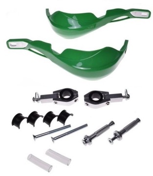 LEOSHI HANDBARY osłony dłoni rąk dźwigni czerwone PITBIKE Cross Dirt Enduro