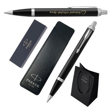 PERSONALIZOWANY PREZENT Parker IM CT z Grawerem Etui na JUBILEUSZ