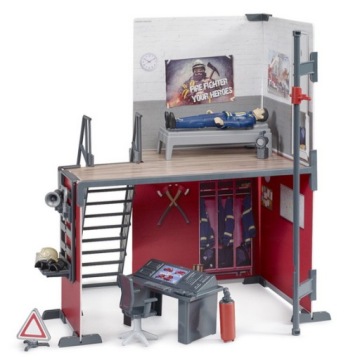 Bruder 62702 Депо пожежна bWorld з фігуркою пожежника 1:16