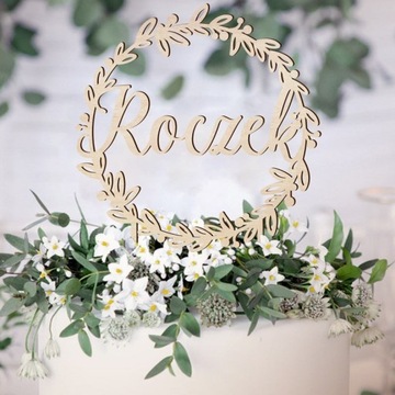 БОТАНИЧЕСКИЙ топпер для торта на юбилей