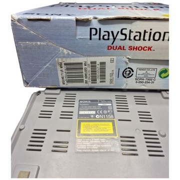 РЕТРО PLAYSTATION PSX PS1 SCPH-7502 КОНСОЛЬНАЯ КОРОБКА КОРОБКА КАРТОННЫЙ НАБОР