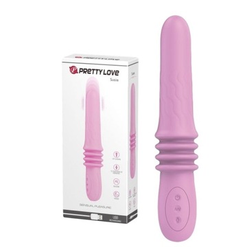 WIBRATOR DAMSKI POSUWISTY DAWCA ORGAZMÓW SEX MASAŻER POCHWY WAGINY CIPKI