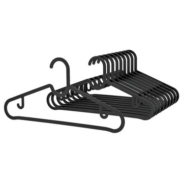 IKEA Spruttig wieszak czarny 10szt.