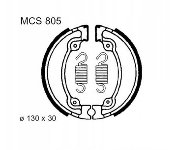 Szczęki hamulcowe kpl. TRW MCS805
