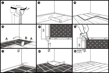 ТЕПЛЫЙ ДЕКОР-МАТ ИНФРАКРАСНАЯ НАГРЕВАЮЩАЯ ПЛЕНКА 140Вт/м2