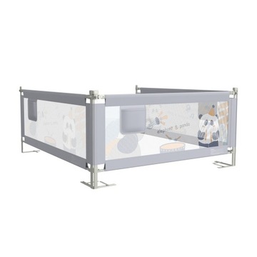 Aufun Barierka do łóżka dla dzieci dla dzieci w wieku 0-10 lat, 150x76cm