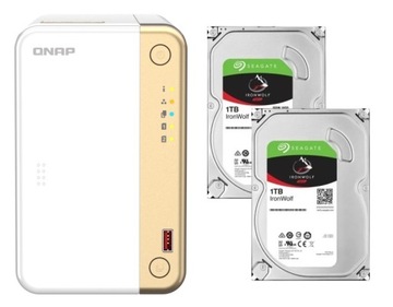 Serwer QNAP TS-262-4G + 2x 1TB Seagate IronWolf