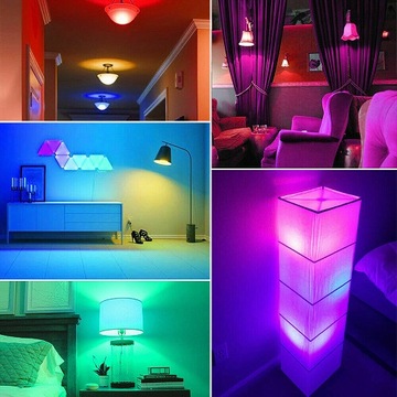 ЦВЕТНАЯ СВЕТОДИОДНАЯ ЛАМПА ZD7G RGB BT ДИНАМИК