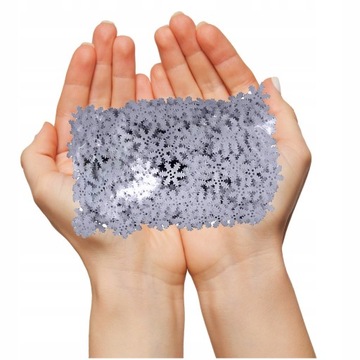 Снежинки конфетти декоративные школьные блестки