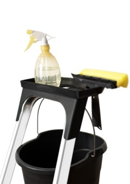 3-ступенчатая алюминиевая бытовая лестница с полкой BAULICH, продукт POLISH