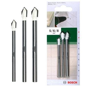 ZESTAW 3 WIERTEŁ DO CERAMIKI I PŁYTEK CYL-9 BOSCH