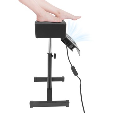 ПОДНОЖКА ДЛЯ ПЕДИКЮРА ДЛЯ НОГ, КОСМЕТИЧЕСКАЯ, ЧЕРНАЯ, РЕГУЛИРУЕМАЯ ВЫСОТА