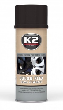 K2 GUMOWA POWŁOKA OCHRONNA SPRAY CZARNY