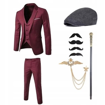 MĘSKI GARNITUR ELEGANCKI slim fit Komplet S-6XL
