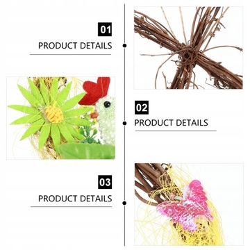 Весенний венок для украшения курицы в дверном проеме