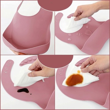 NACZYNIA KARMIENIA SILIKONOWE DLA DZIECI TALERZYK Z PRZYSSAWKĄ ZESTAW 8SZT