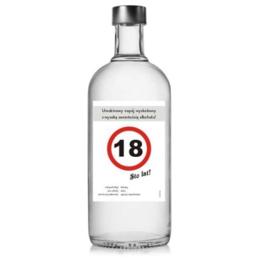 На день народження етикетки на Алкоголь горілку 70 день народження