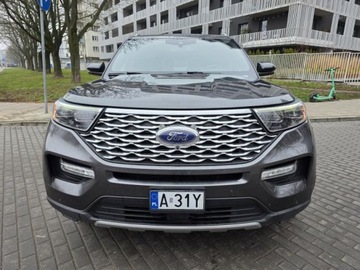 Ford Explorer VI 2020 FORD EXPLORER Platinum * V6 3.0l EcoBoost 365KM*100% Bezwypadkowy*Mienie, zdjęcie 1