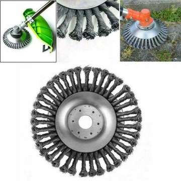 DRUCIAK TARCZA SZCZOTKA DRUCIANA KOSY CHWAST 150mm