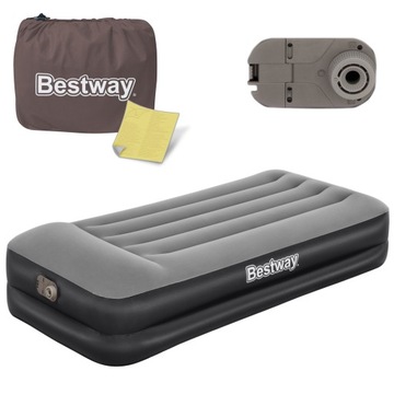 MATERAC DMUCHANY do spania POWŁOKA POMPKA 191x97 Bestway 67401