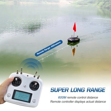GPS BAIT BOAT 600M Большая грузоподъемность 8 кг с эхолотом