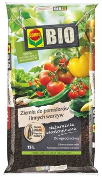 Podłoże do pomidorów i warzyw Bio ziemia 15L Compo