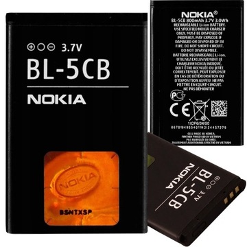 АККУМУЛЯТОР NOKIA BL-5CB C1-01 C1-02 1616 1100 1209 100 105 109 113 2330c 2600