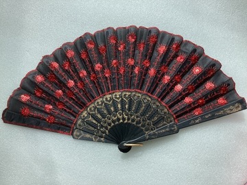 Веерные блестки, сложенные вручную, танец фламенко, испанский цыганский танец