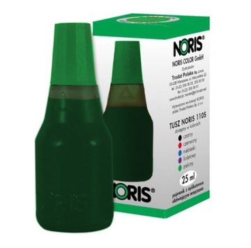 Tusz do pieczątek stempli Noris 110S 25ml zielony