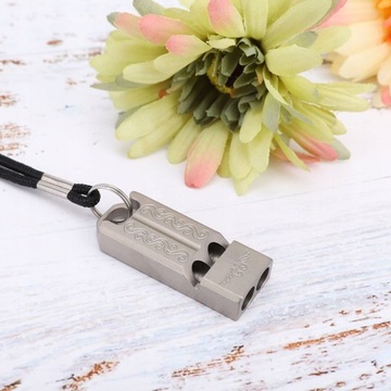 Портативный двойной аварийный свисток из сплава