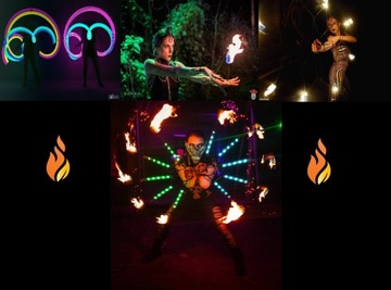 Контактная рукоятка Fire Sword для танцев и средневековых боев.