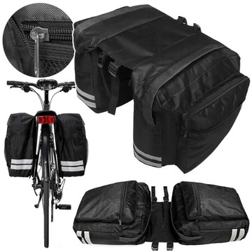 БОЛЬШАЯ ВОДОНЕПРОНИЦАЕМАЯ ВЕЛОСИПЕДНАЯ СУМКА, 2 ОТДЕЛЕНИЯ, РЮКЗАК, СУМКА ДЛЯ ВЕЛОСИПЕДА, 20 Л