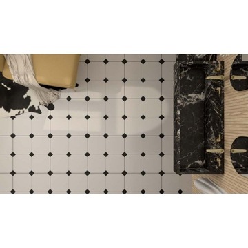 ПЛИТКА 60X60 БЕЛАЯ ЧЕРНАЯ МАТОВАЯ ШКАФНАЯ ДОСКА ЧЕРНАЯ БЕЛАЯ