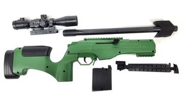 KARABIN Sako SNAJPERKA na kulki 6mm Celownik LASER ASG Replika sprężynowa