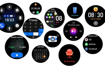 SMARTWATCH ZEGAREK SPORTOWY SMARTBAND PULS SPORT PRO FIT AMOLED DAMSKI SMS