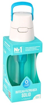Butelka filtrująca Dafi SOLID 0,5 L TURKUSOWA
