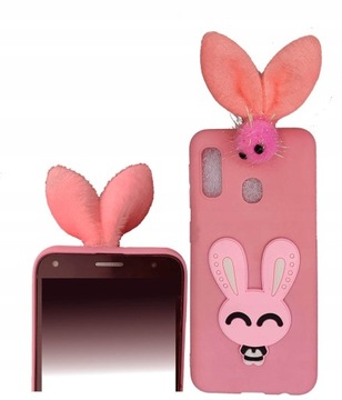 Etui case Zając uszy 3D do Samsung Galaxy A52s 5G