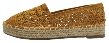 Espadryle damskie buty karmel ażurowe boho 37