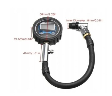 Манометр в шинах с цифровым дисплеем