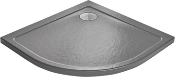 Brodzik prysznicowy akrylowy kamień antracyt 90x90