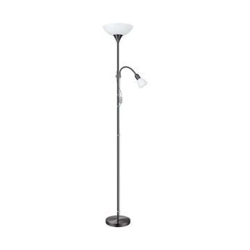 Lampa podłogowa Eglo Up 2 Czarna Klasyczna z dodatkowym ramieniem E27 60 W