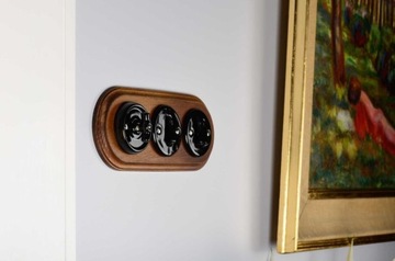 КЕРАМИЧЕСКИЙ ДВУХСТОРОННИЙ ПЕРЕКЛЮЧАТЕЛЬ РЕТРО LOFT ДЛЯ СКРЫТОГО МОНТАЖА