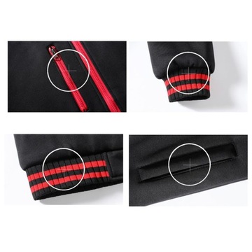 Zestaw dresów męskich Dres z blokami kolorów Dwuczęściowy strój Stylowy kardigan