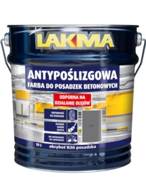 Lakma Akrybet B30 Farba Do Betonu 10L SZARY