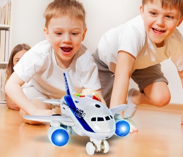 ИНТЕРАКТИВНЫЙ ПАССАЖИРСКИЙ САМОЛЕТ ИГРУШКА ДЛЯ ДЕТЕЙ ЗВУКОВОЙ СВЕТ BOEING