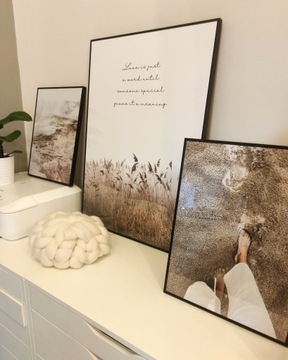 НАБОР постеров СОСТАВ 2 штуки размеры 30х40 бежевый