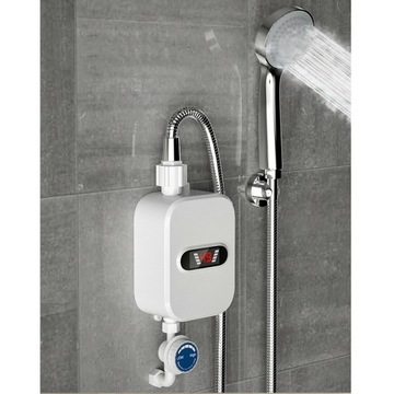 PRZEPŁYWOWY PODGRZEWACZ WODY PRYSZNIC 3500 W LCD