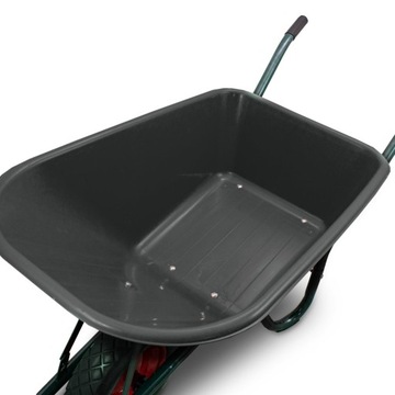 САДОВАЯ тачка 100л 250кг ПВХ ЧАША ЧЕРНЫЕ КОЛЕСА